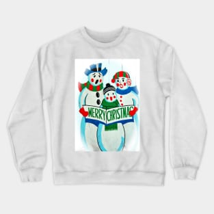 Singing Snowman Family Crewneck Sweatshirt